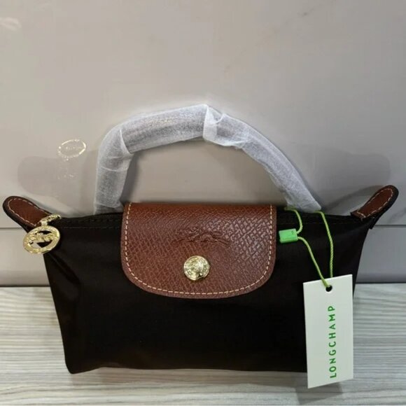 Longchamp Le Pliage Mini Tan Handbag - Picture 7 of 7